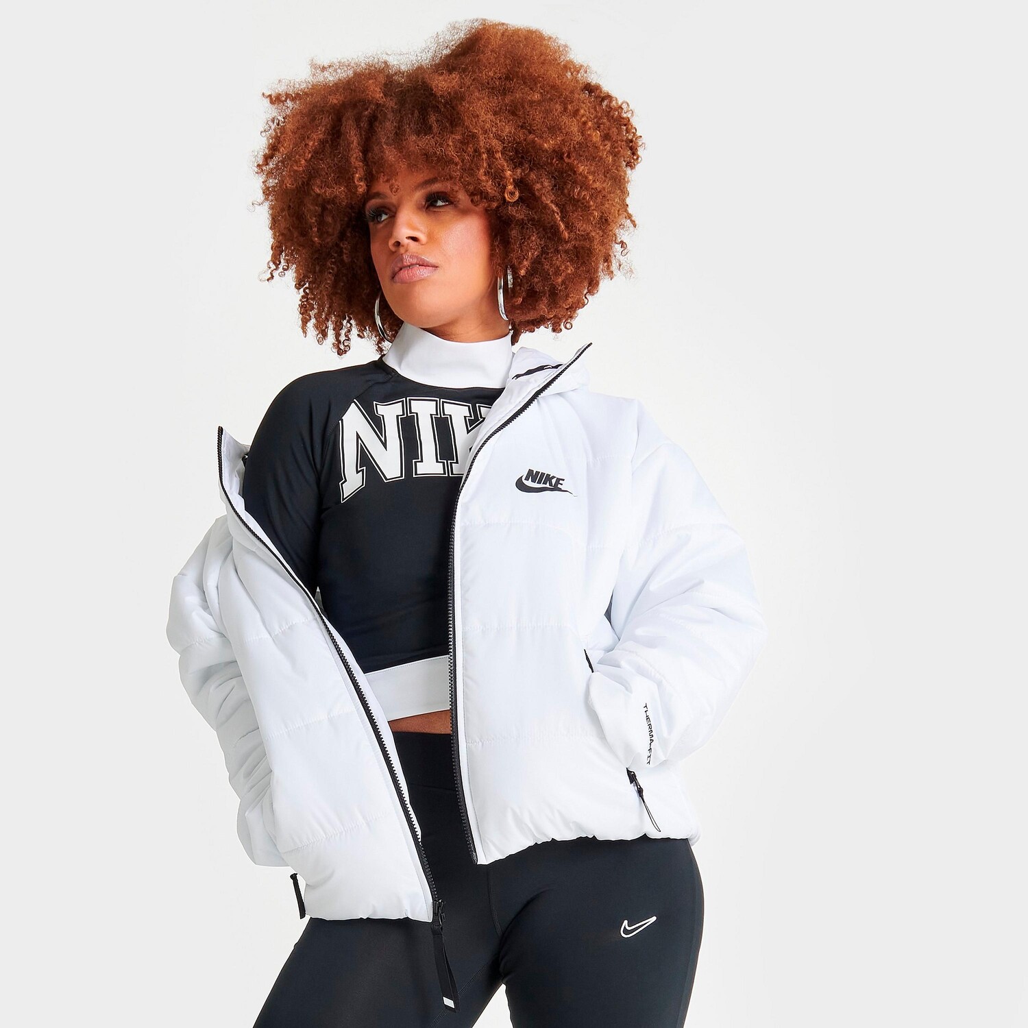 

Женская классическая пуховая куртка Nike Sportswear Therma-FIT Repel с капюшоном, белый