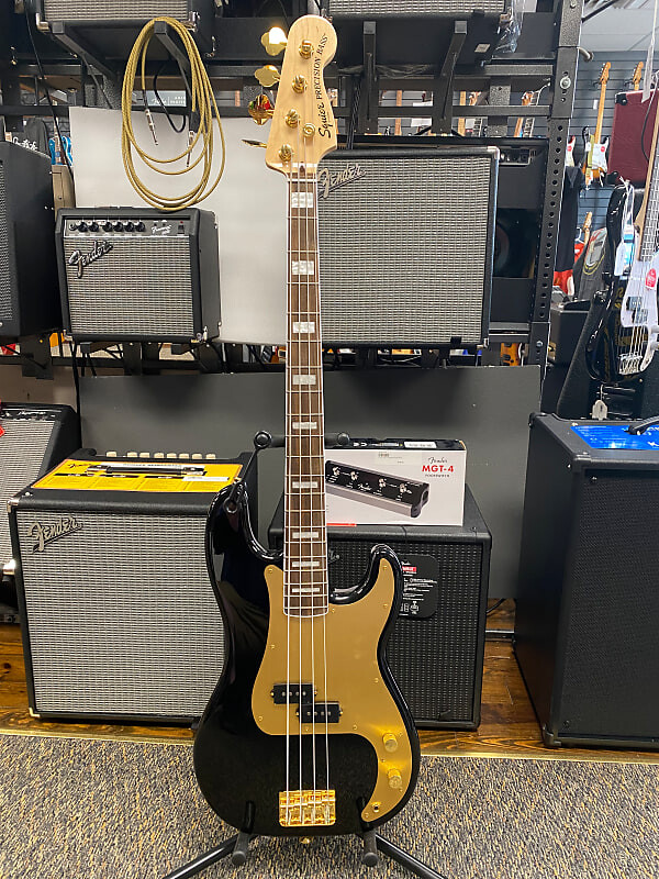 

Squier 40th Anniversary Gold Edition Precision Bass Black **В НАЛИЧИИ**