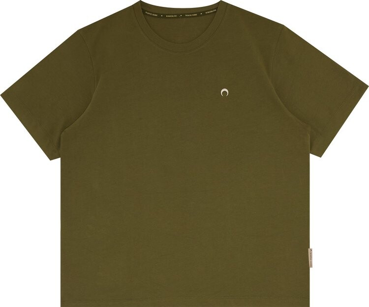 

Футболка Marine Serre Organic Cotton T-Shirt 'Green', зеленый