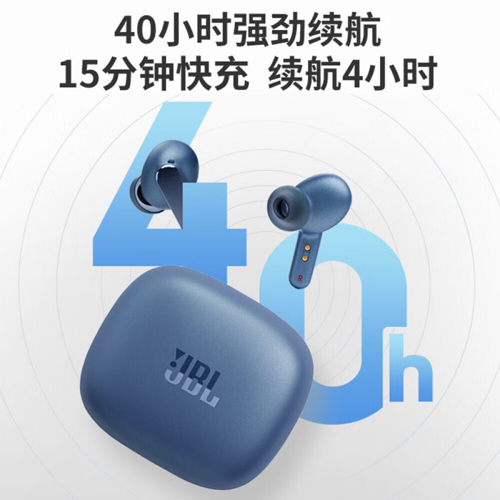 

Bluetooth-гарнитура JBL UNIVERSAL LIVE PRO 2 с активным шумоподавлением, водонепроницаемые, синий