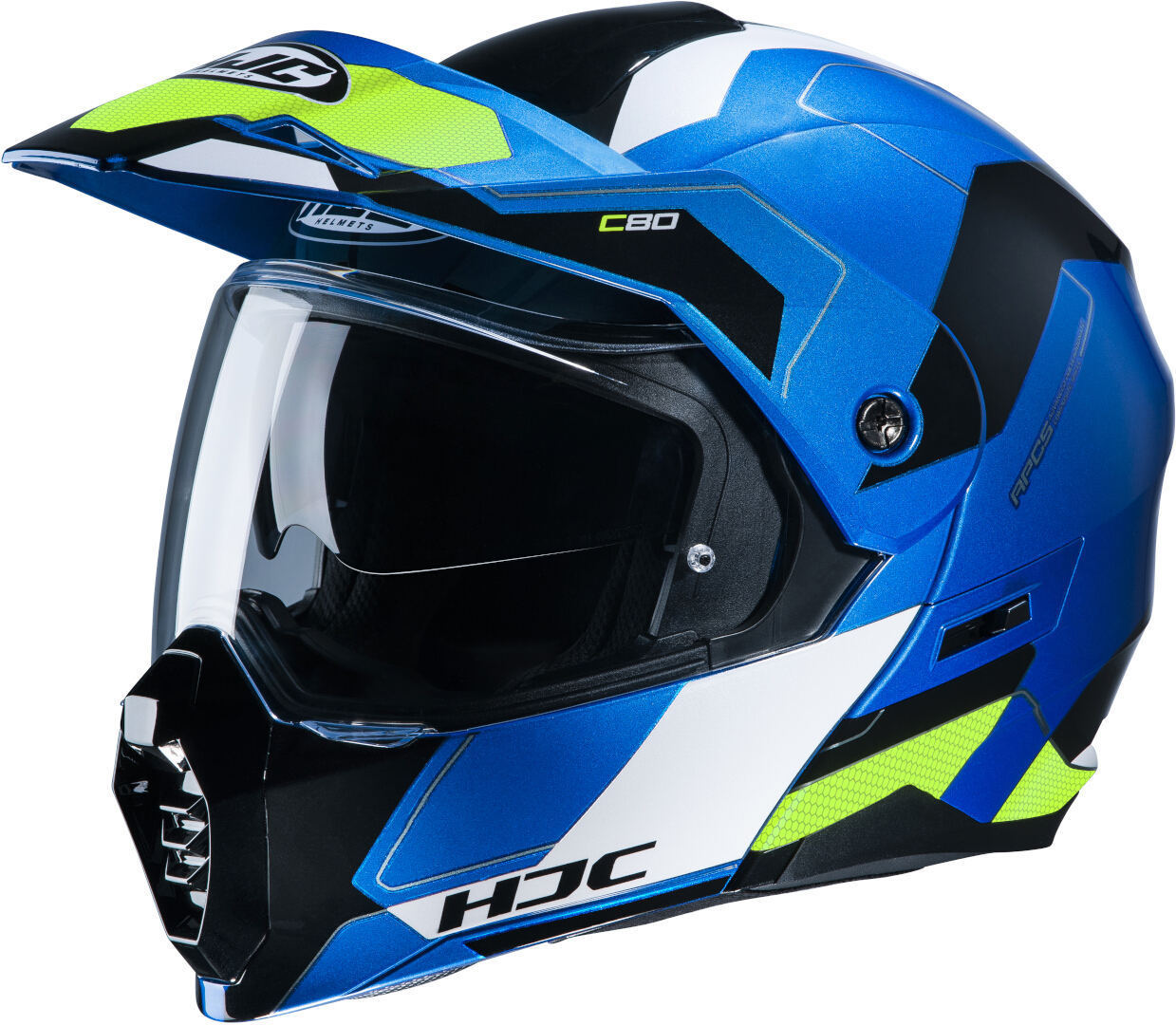 Шлем HJC C80 Rox, синий/зеленый