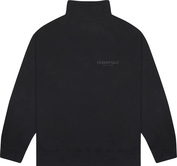 

Толстовка Fear of God Essentials Mock Neck Sweatshirt 'Black', черный