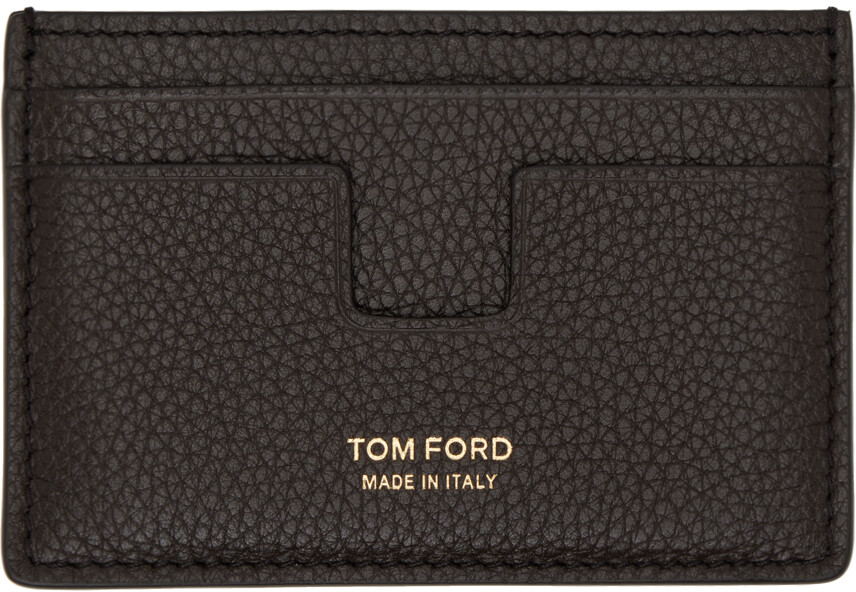 

Коричневая классическая визитница TOM FORD