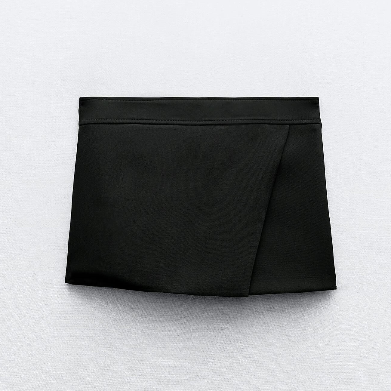 Шорты Zara With Contrasting Waistband, черный