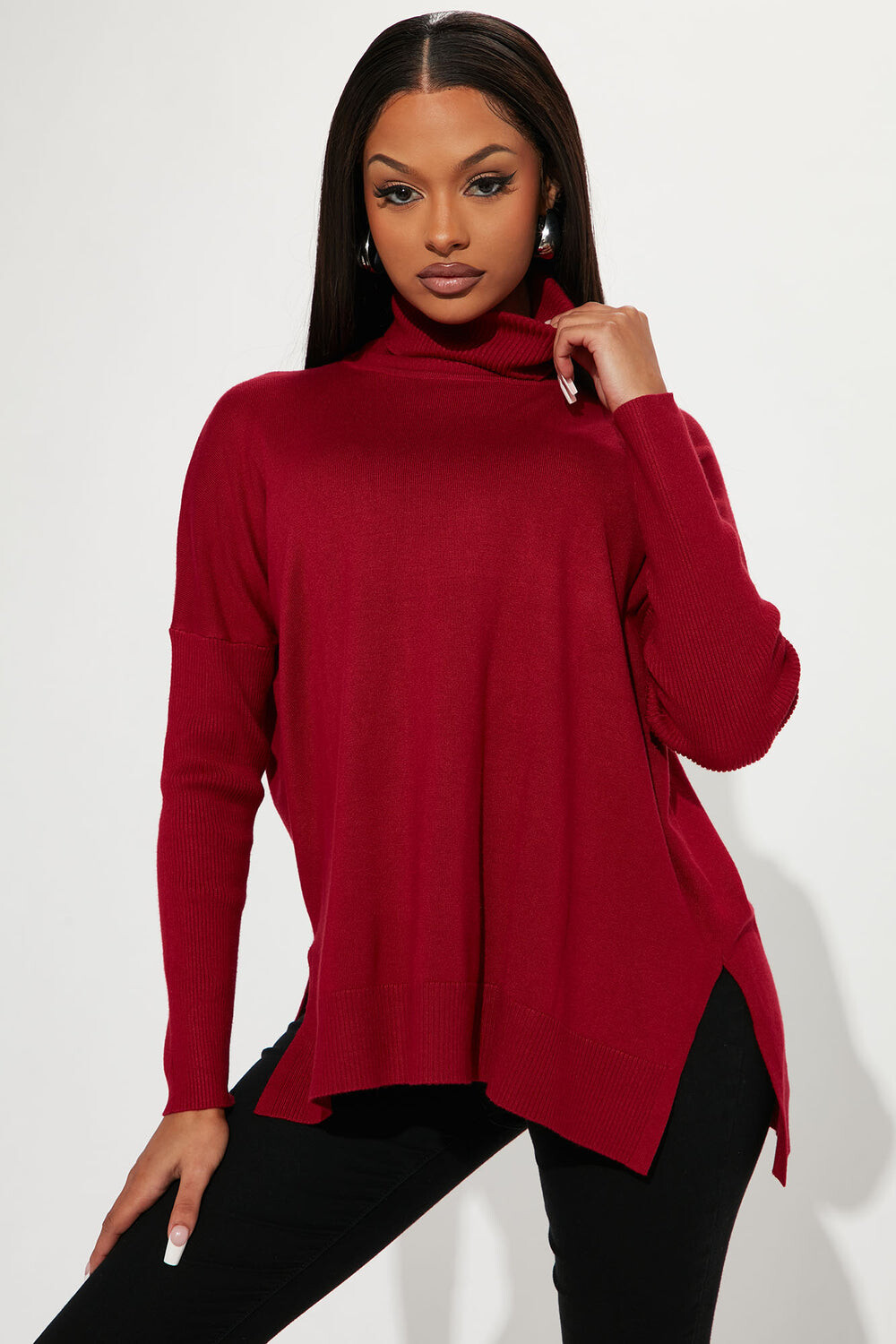 

Свитер Fashion Nova TI7454, вино