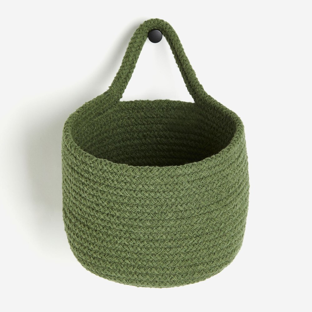 

Корзина для хранения H&M Home Cotton Wall, зеленый