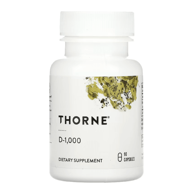 Витамин D Thorne Research 1000 ME, 90 капсул