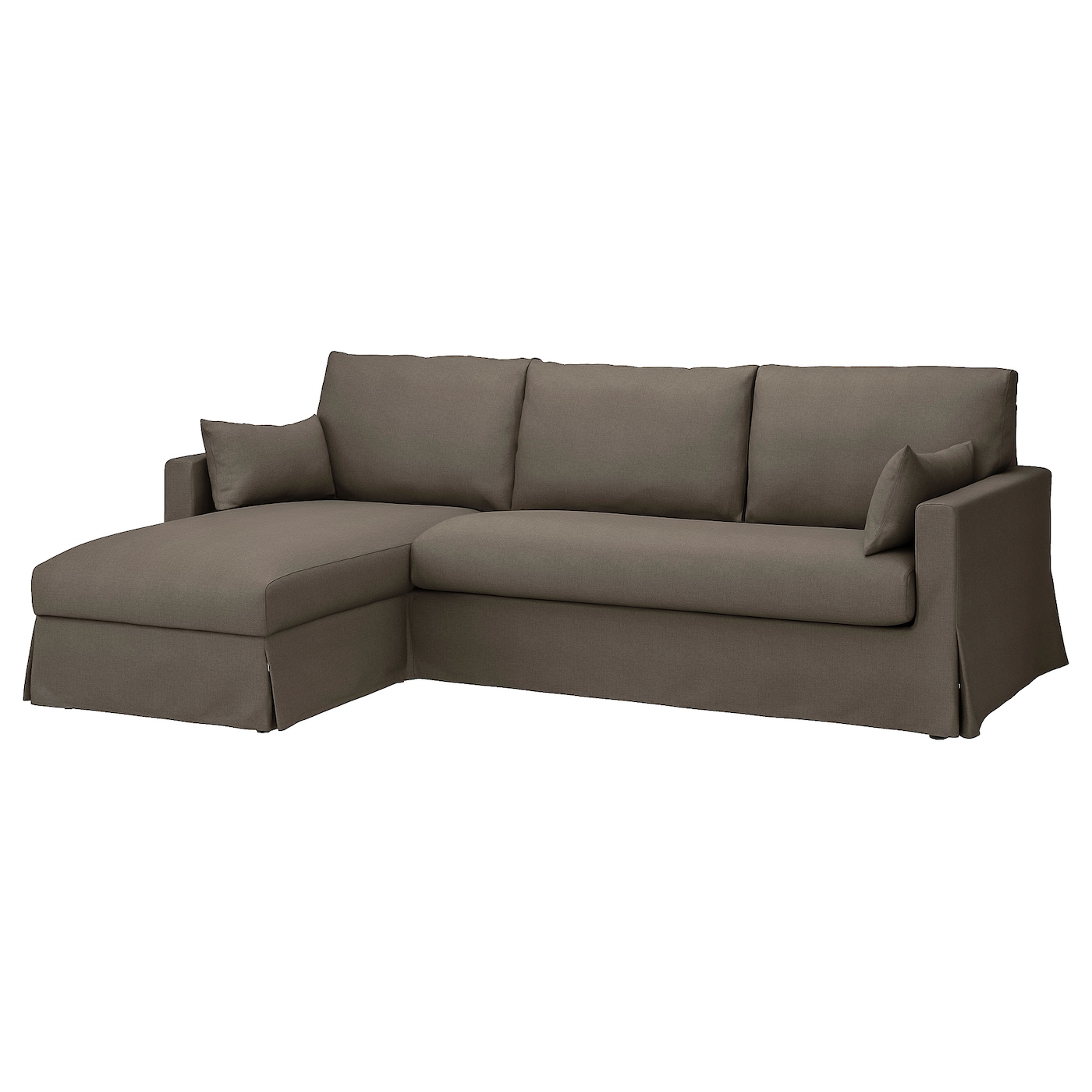 ХИЛТАРП 3-местный диван + диван, левый, Грансель серо-коричневый HYLTARP IKEA