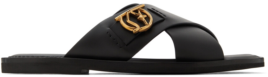 

Черные сандалии Логана Ferragamo