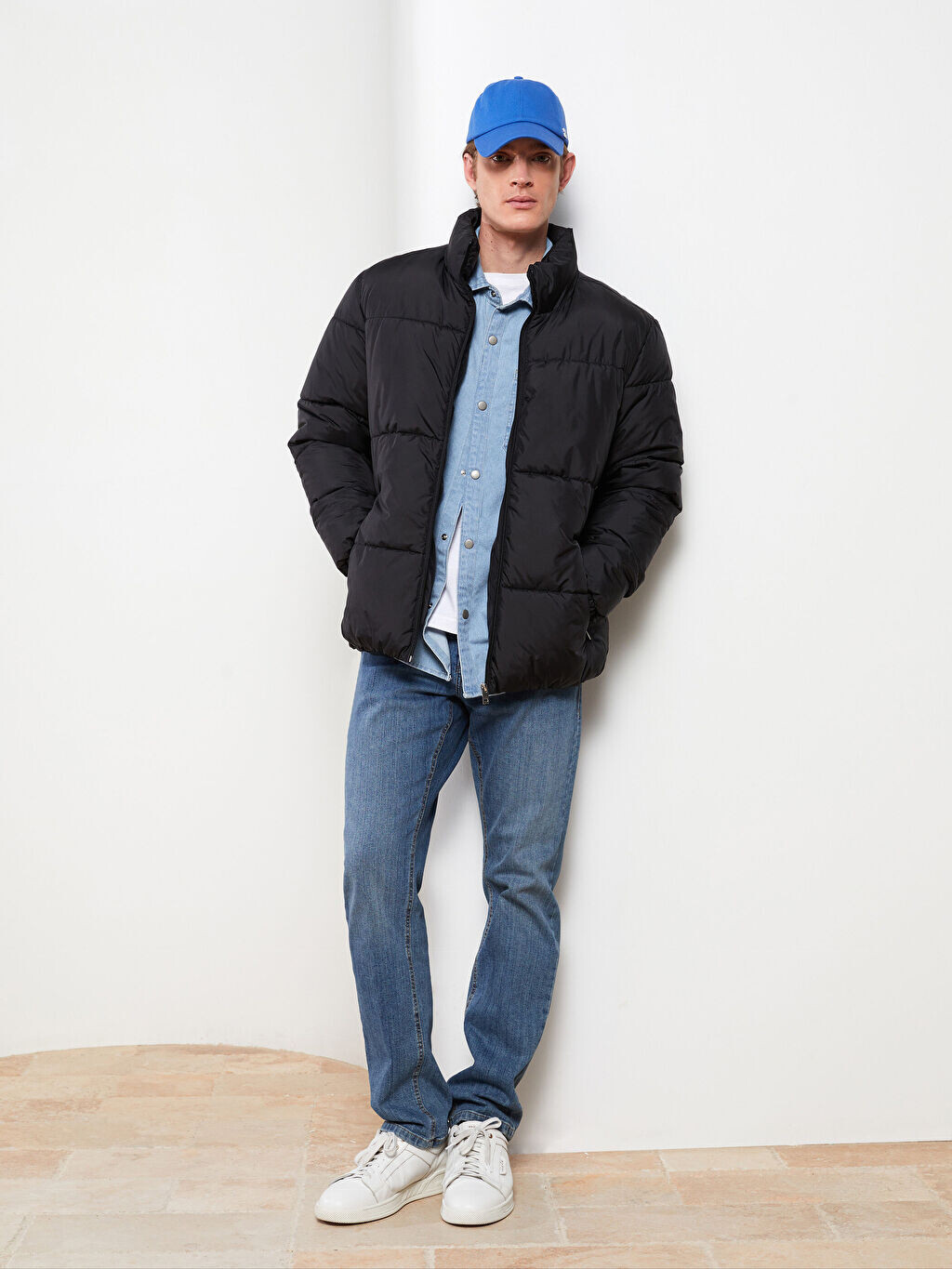 

Мужской пуховик Slim Fit с воротником-стойкой LCW Vision