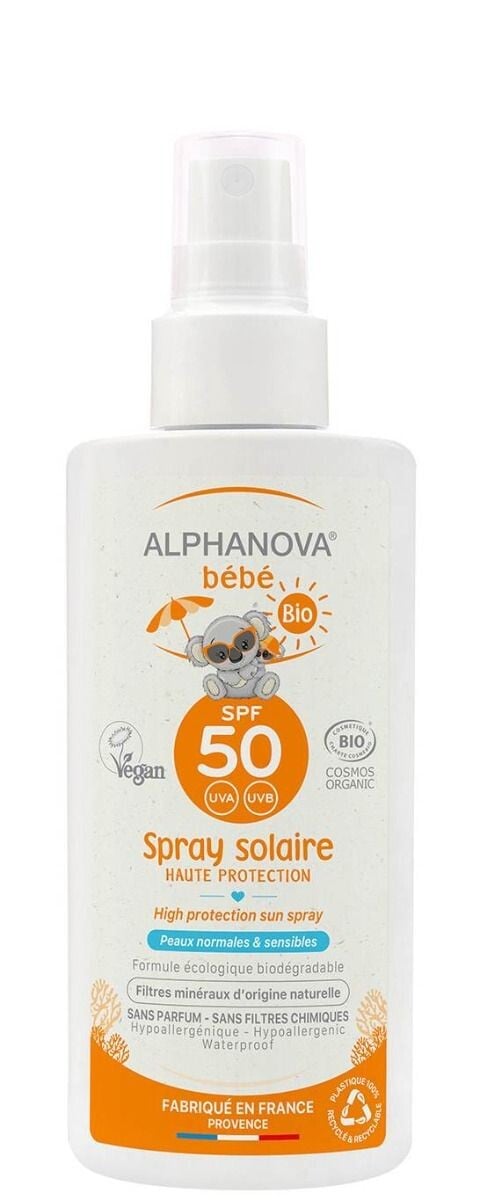 

Спрей с фильтром для детей Alphanova Bebe SPF50, 125 g