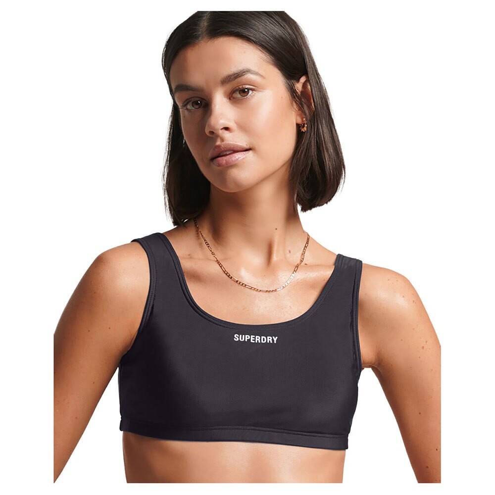

Купальник Superdry Code Essential Bikini Top, черный