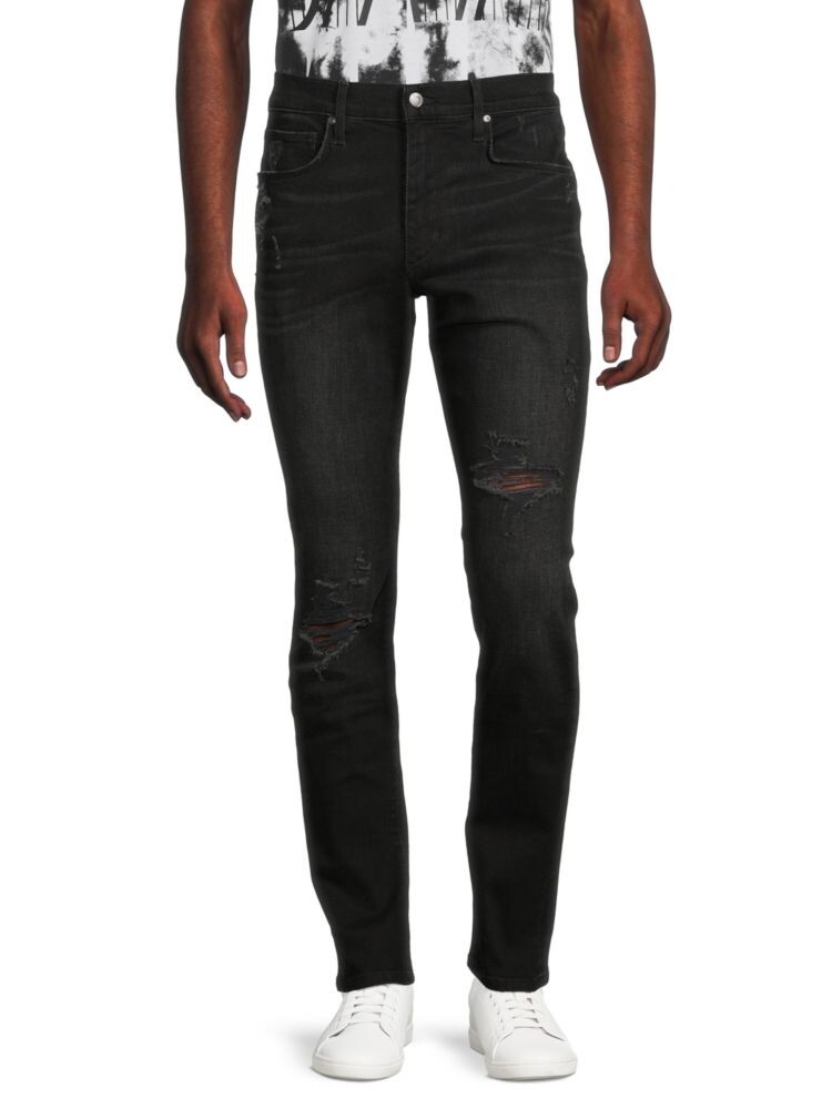 

Рваные джинсы приталенного кроя Joe'S Jeans, цвет Ryker Black