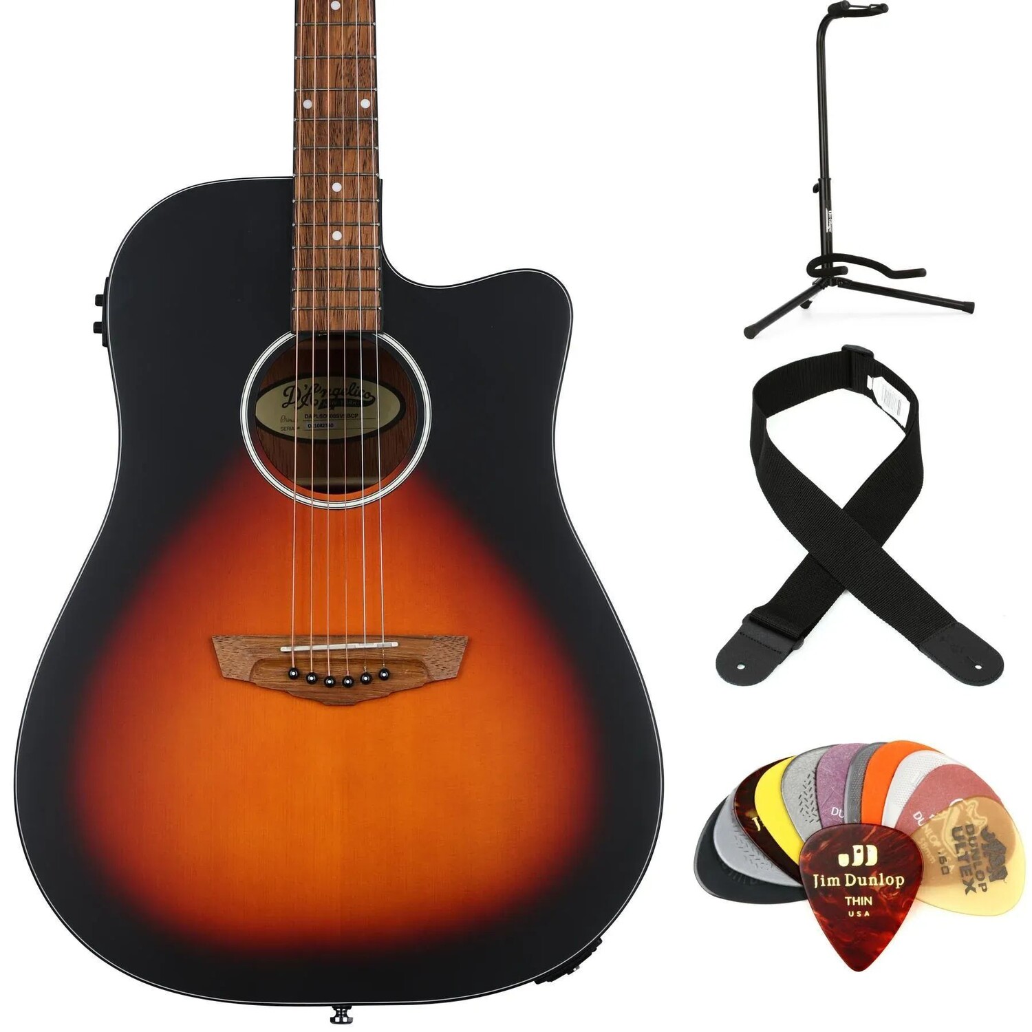 

Комплект предметов для акусто-электрической гитары D'Angelico Premier Bowery LS — Satin Vintage Sunburst