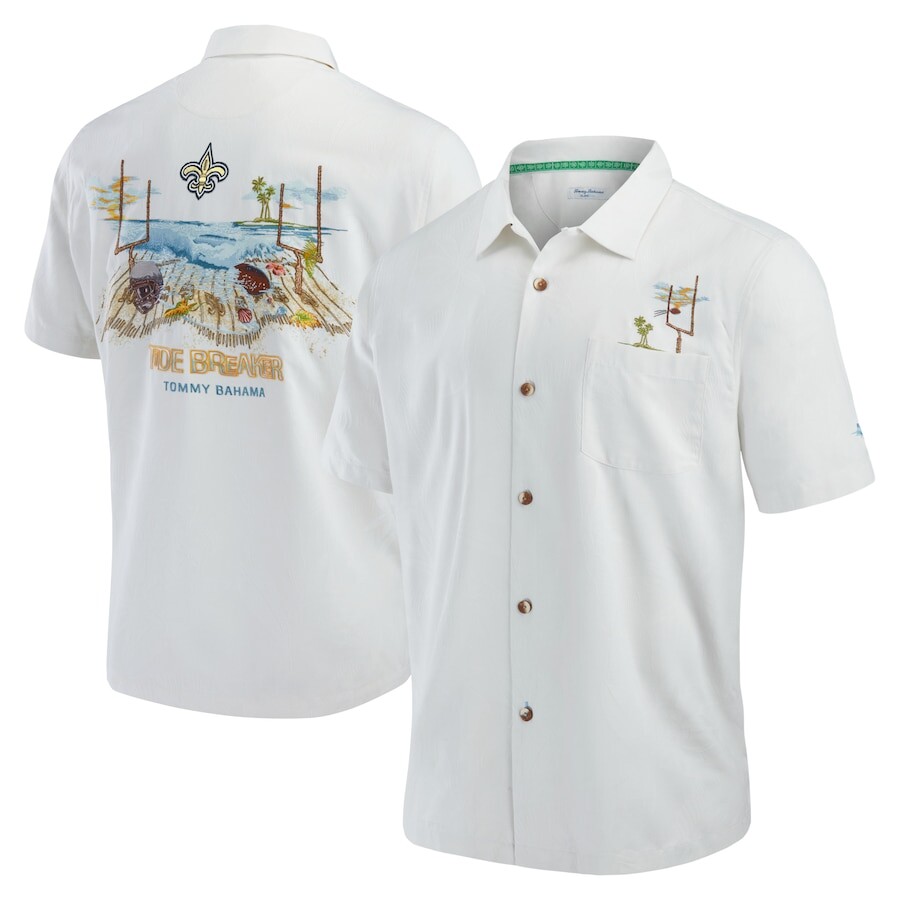 

Рубашка Tommy Bahama New Orleans Saints, белый