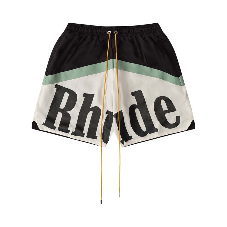 

Шорты Rhude Awakeing 'Black/Green/Creme', черный