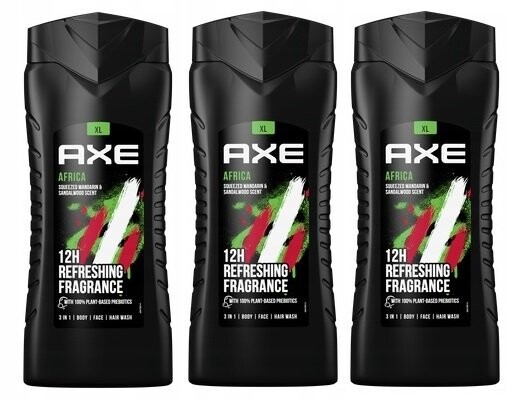

Гель для душа, 3х400мл Axe Africa
