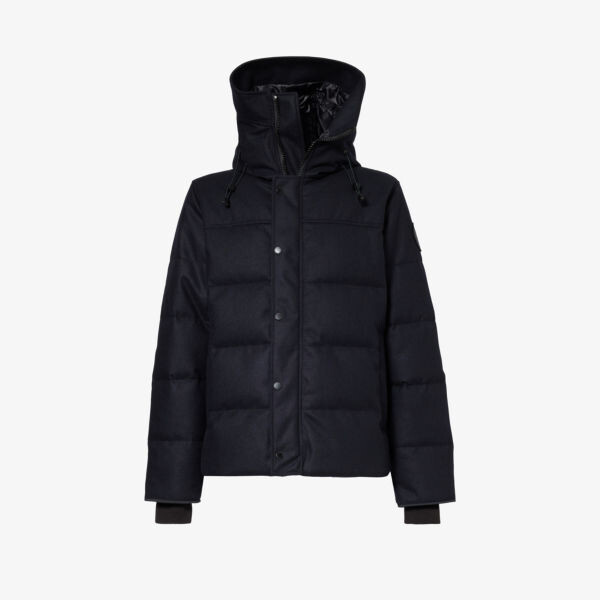 

Куртка из смесовой шерсти с фирменной нашивкой macmillan Canada Goose, синий