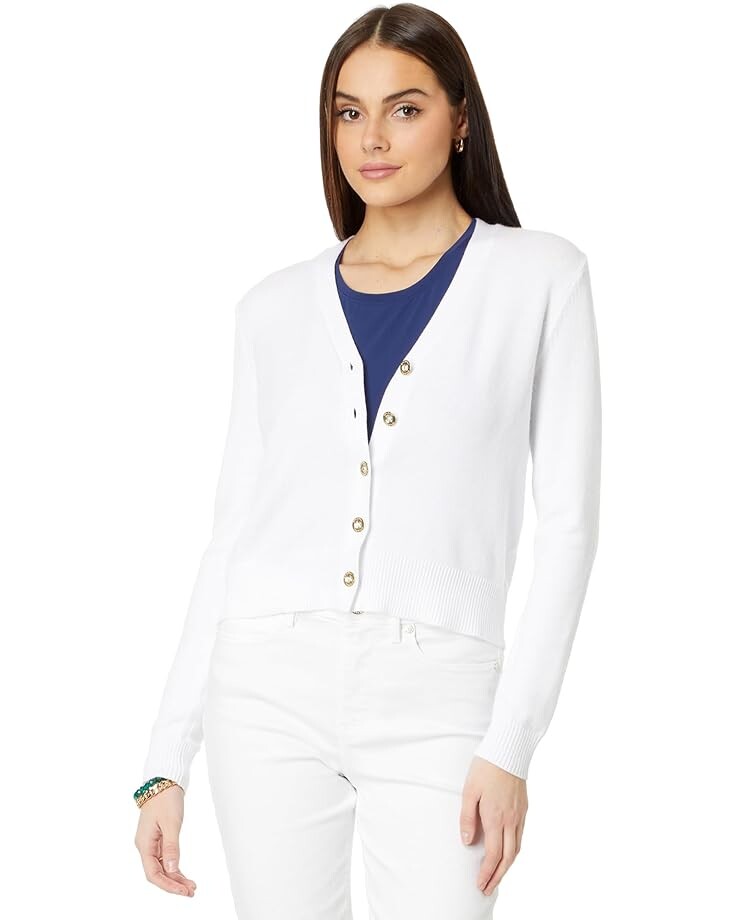 

Свитер Lilly Pulitzer Tippery Cardigan, белый