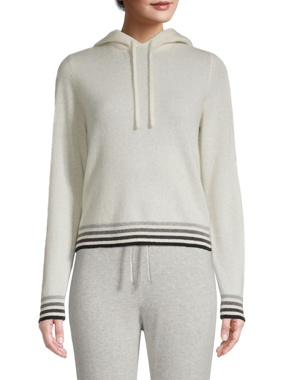 

Толстовка с капюшоном из кашемира Popover Hudson's Bay Company, белый