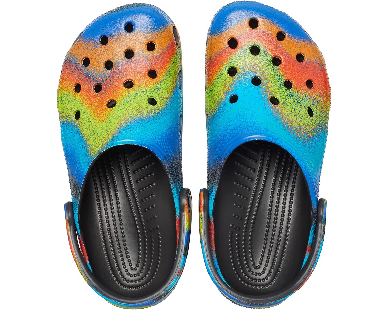 

Сабо Classic Tie-Dye Graphic Clog Crocs, черный