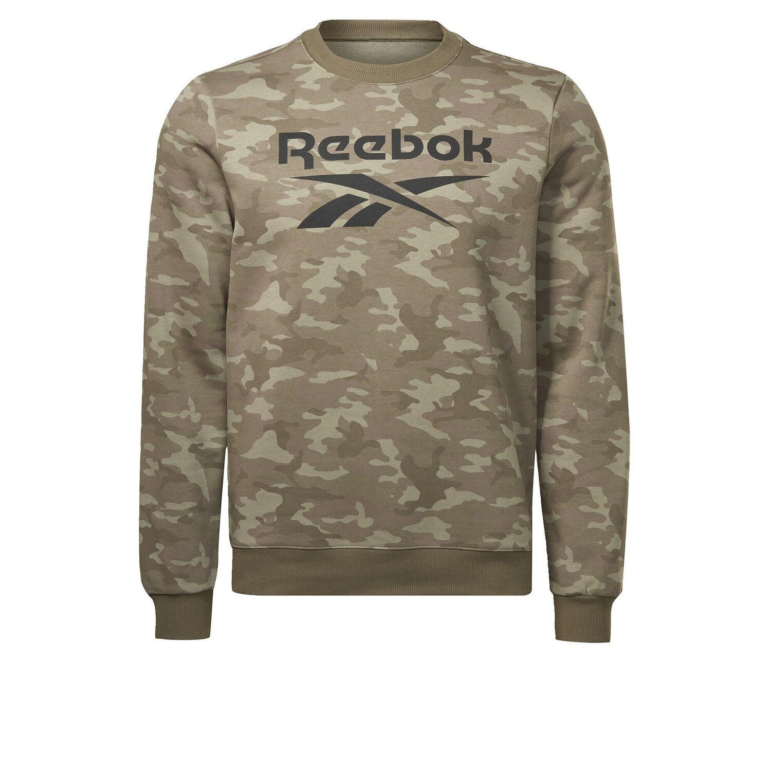 

Толстовка Reebok Identity Camo с круглым вырезом и большим логотипом