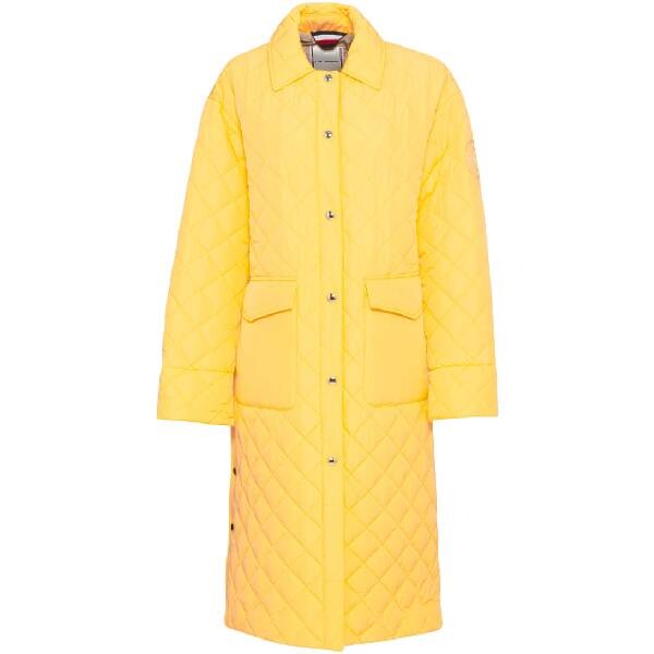 

Пальто Tommy Hilfiger Quilted Sorona Long Shacket, желтый