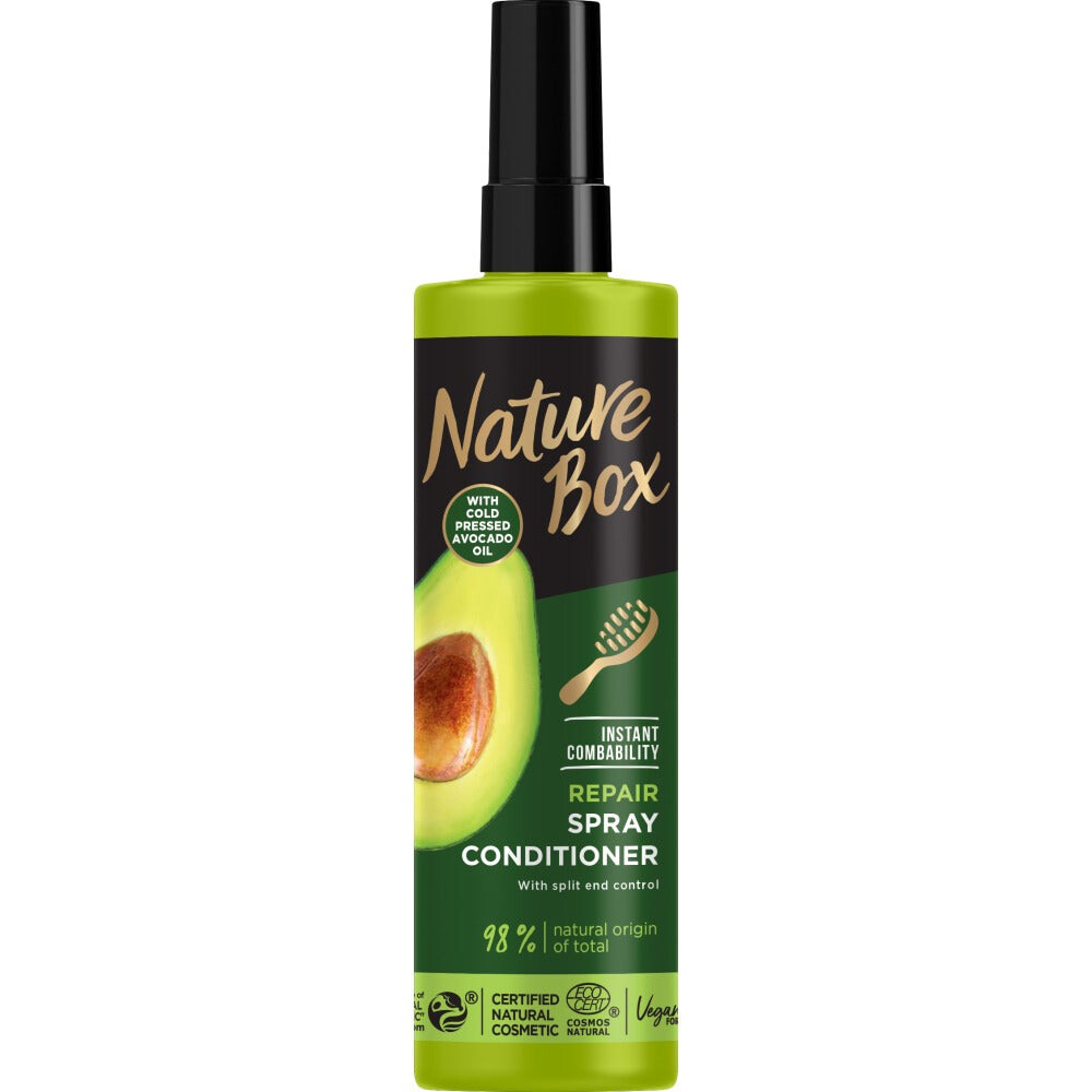 

Nature Box Avocado Oil экспресс-кондиционер-спрей для волос с маслом авокадо 200мл
