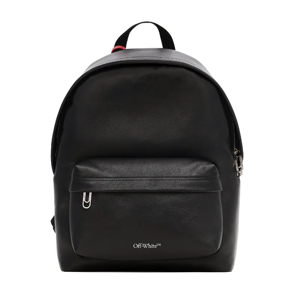 

Кожаный рюкзак Off-White Logo, черный