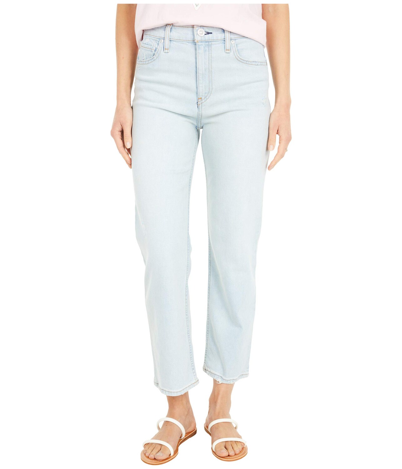 

Джинсы Hudson Jeans, Remi High-Rise Straight Cropped in Levitator