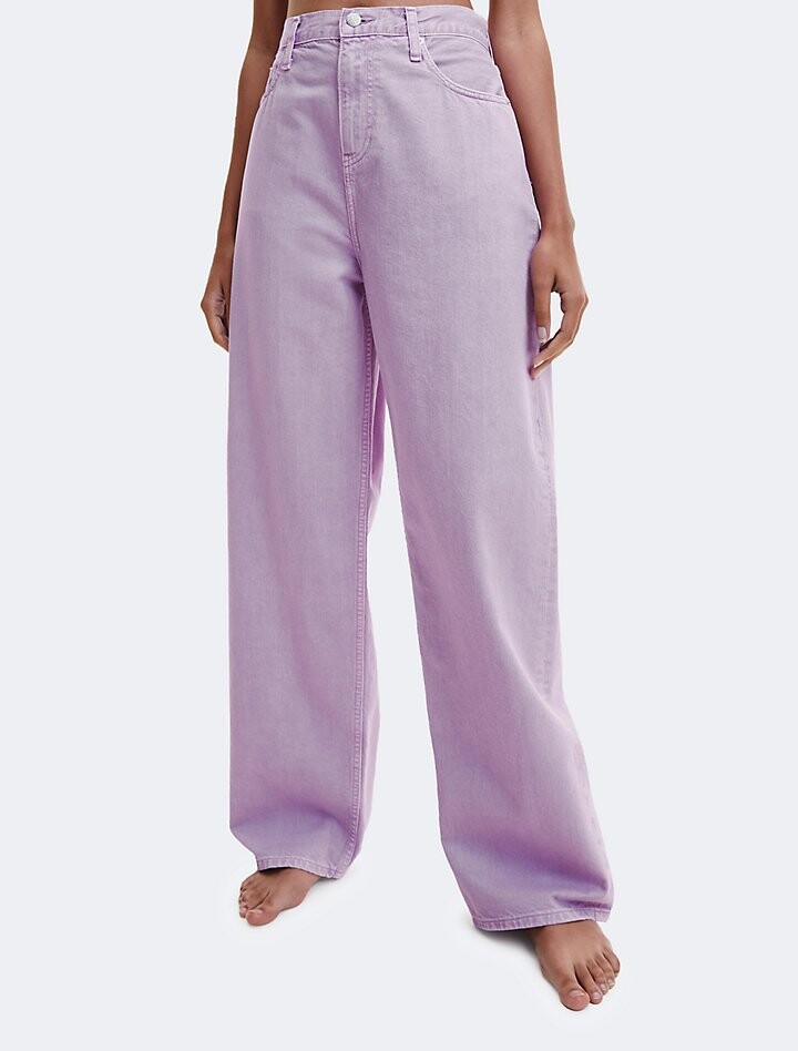

Свободные джинсы с высокой посадкой Calvin Klein