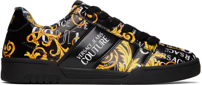 

Черно-золотые кроссовки Brooklyn Versace Jeans Couture