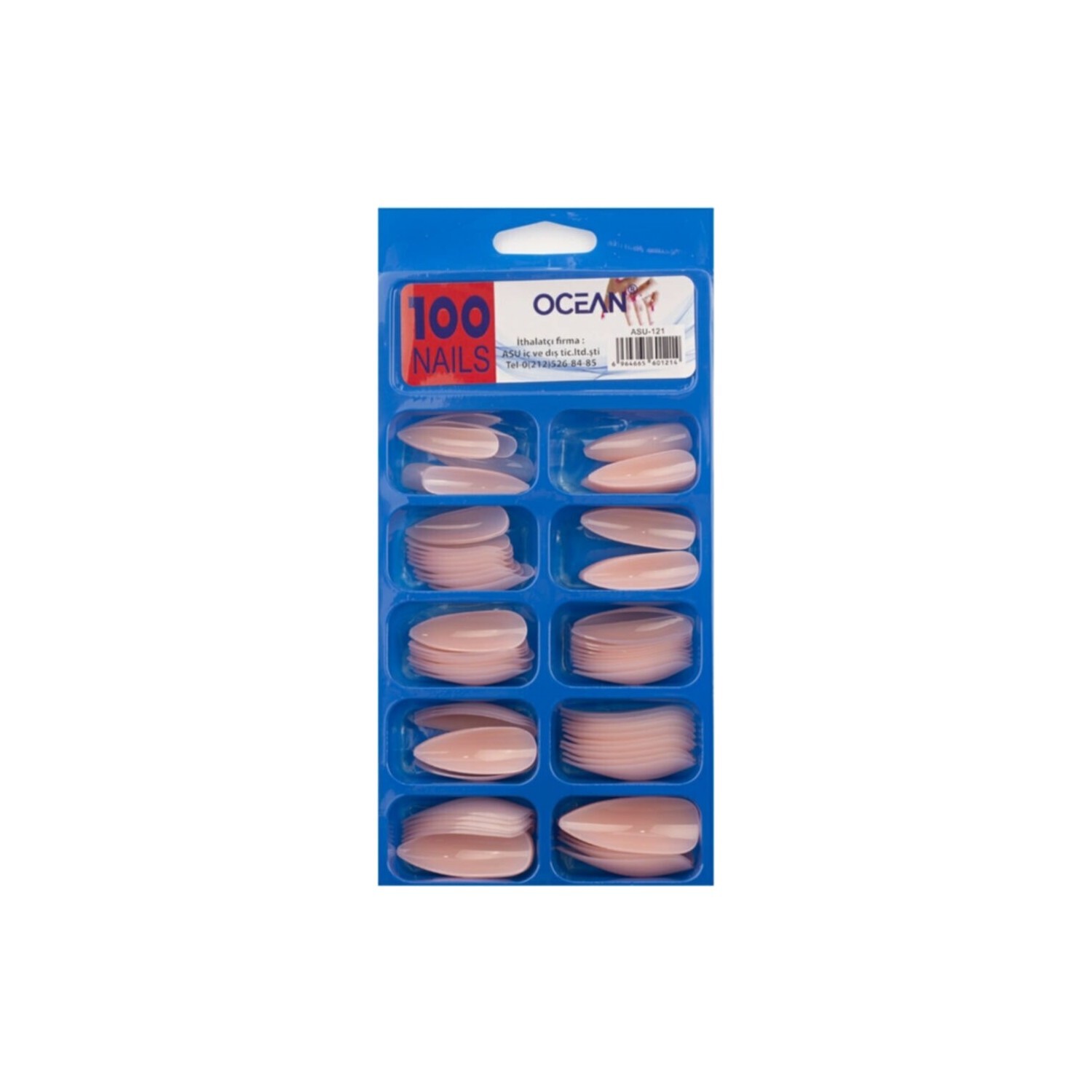 

Ocean Denture Nail 100 Lu Stiletto ASU-121 Pink