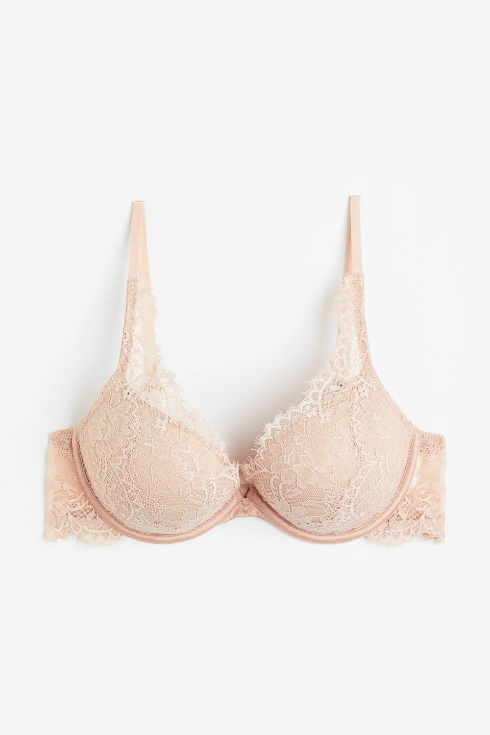

Бюстгальтер пуш-ап H&M Lace Super, светло-бежевый