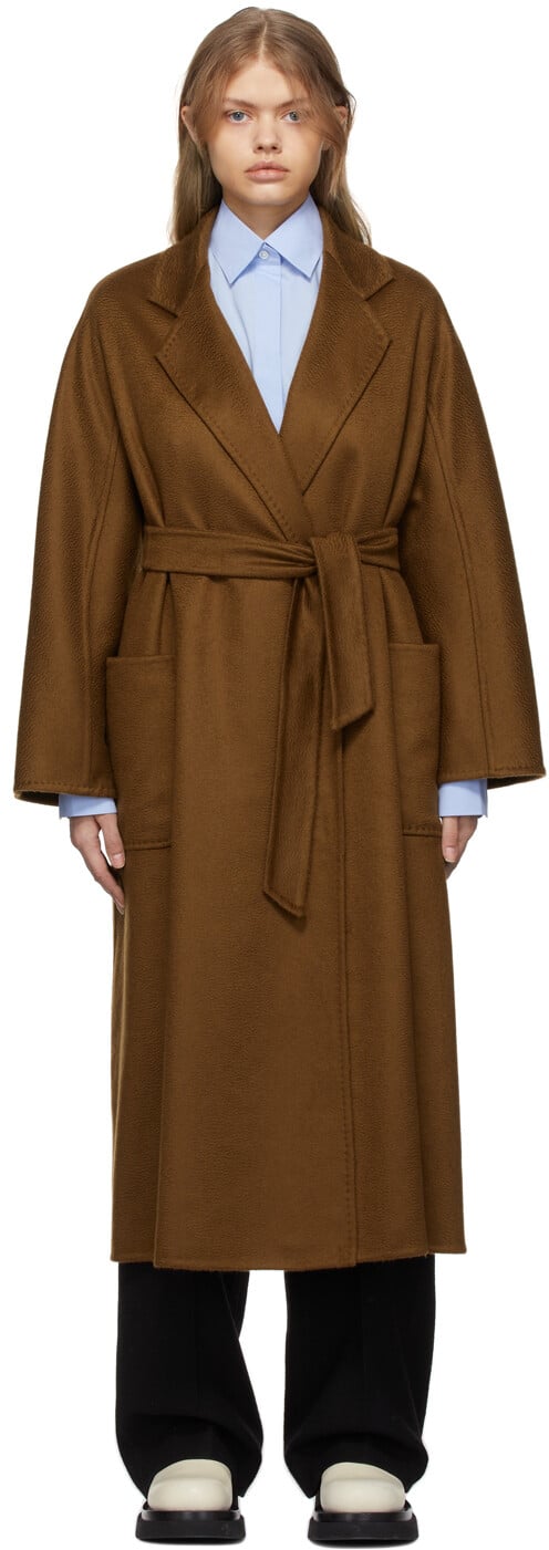 

Коричневое кашемировое пальто Ludmilla Icon Max Mara