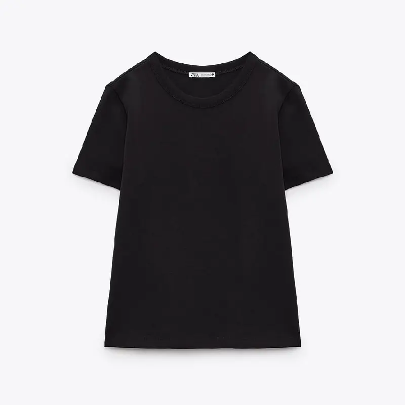 

Футболка Zara Heavy-weight Cotton, черный