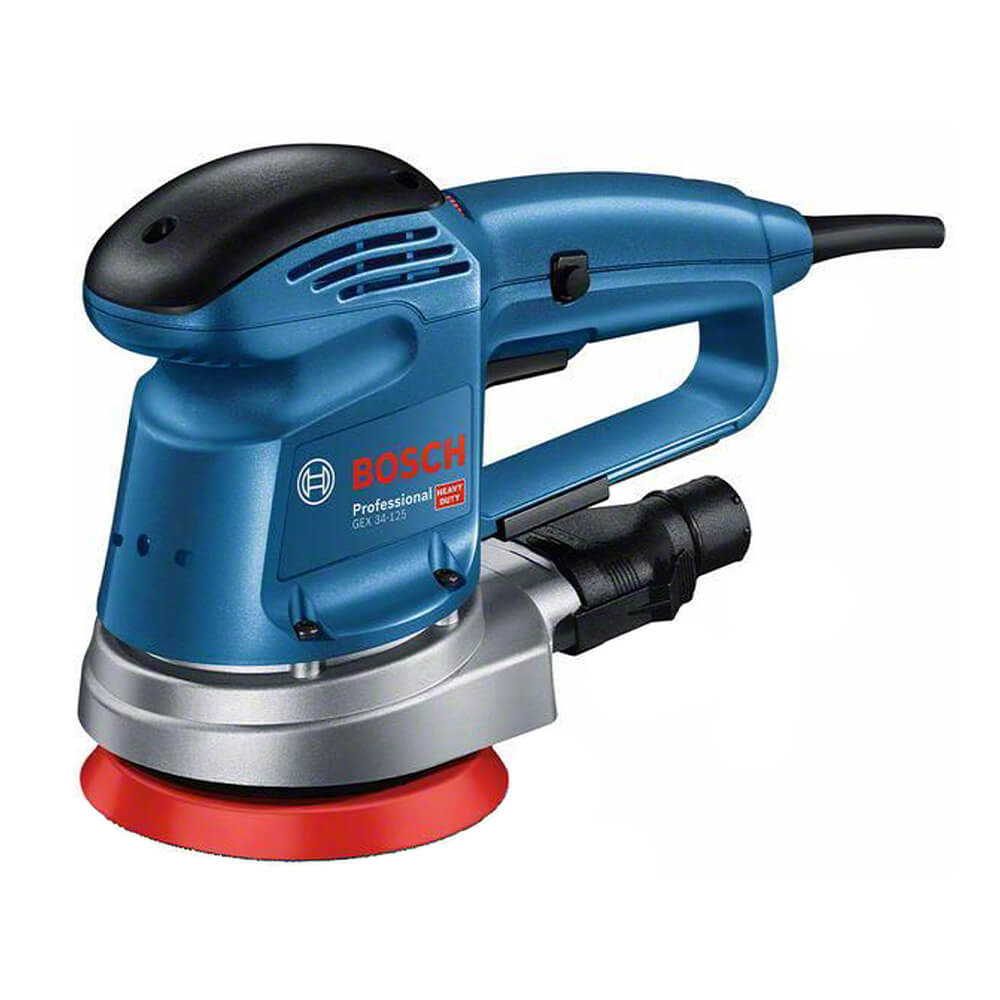 Эксцентриковая шлифовальная машина Bosch GEX 34-125, 12000 об/мин – купить  из-за границы через сервис «CDEK.Shopping»