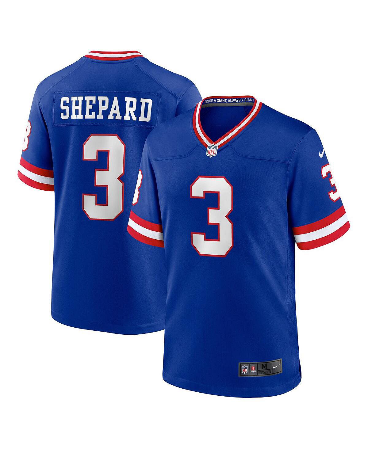 Мужское классическое игровое джерси sterling shepard royal new york giants Nike shepard s influence