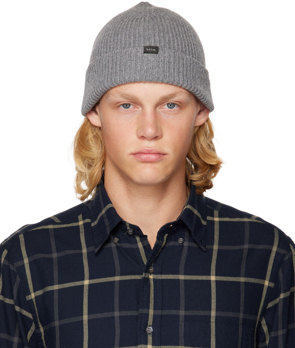 

Серая шапка в рубчик Paul Smith