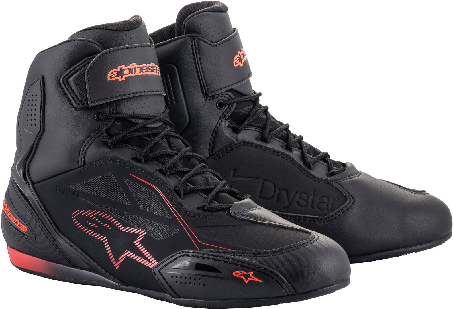 Ботинки Alpinestars Faster-3 DryStar мотоциклетные, черно-красные - фото