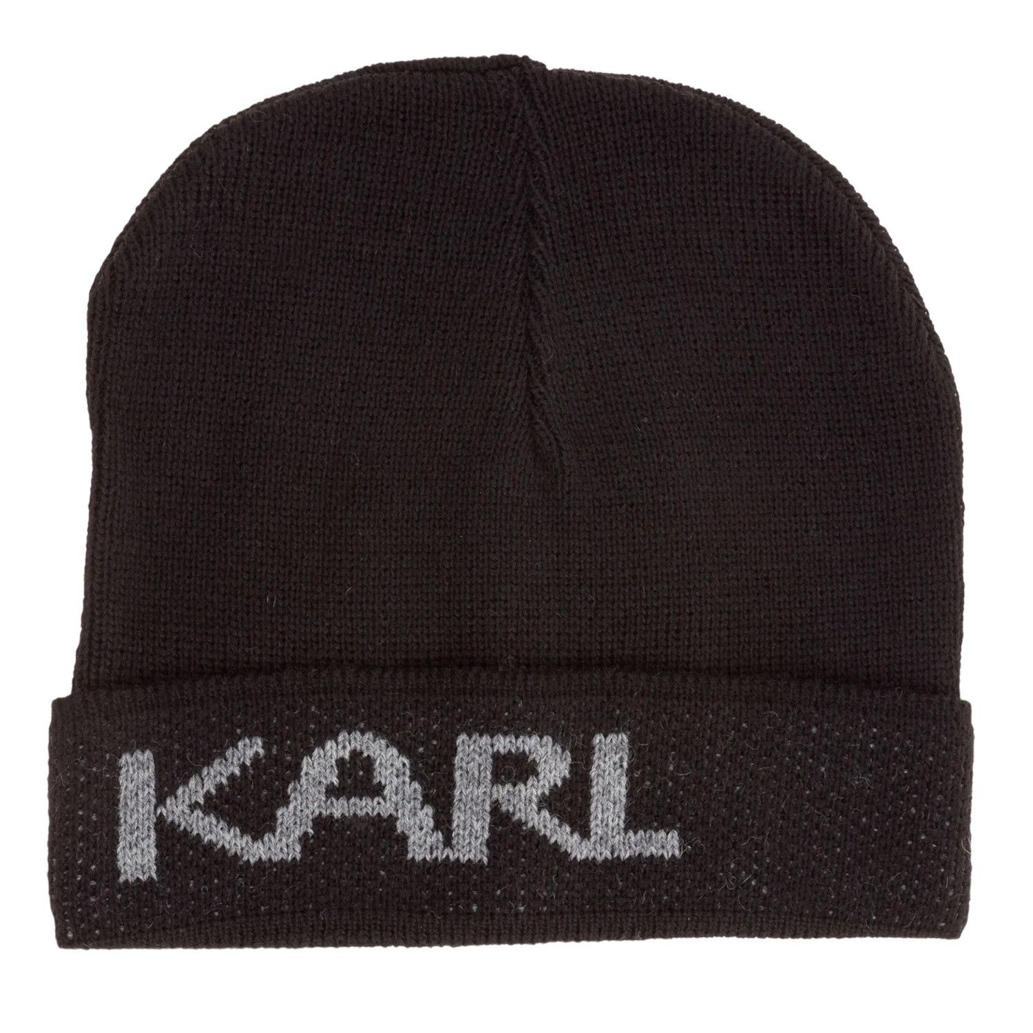 

Шапка Karl Lagerfeld Logo Wool, черный