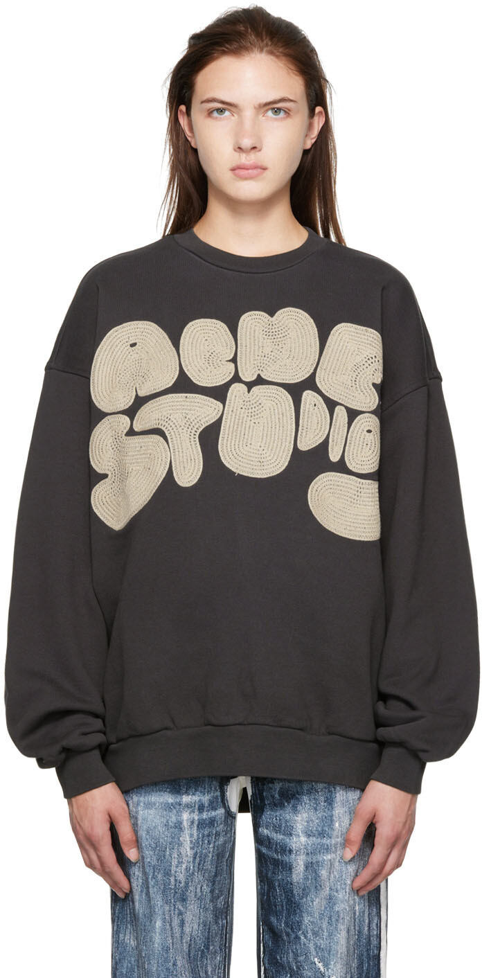 

Серая толстовка с пузырьками Acne Studios