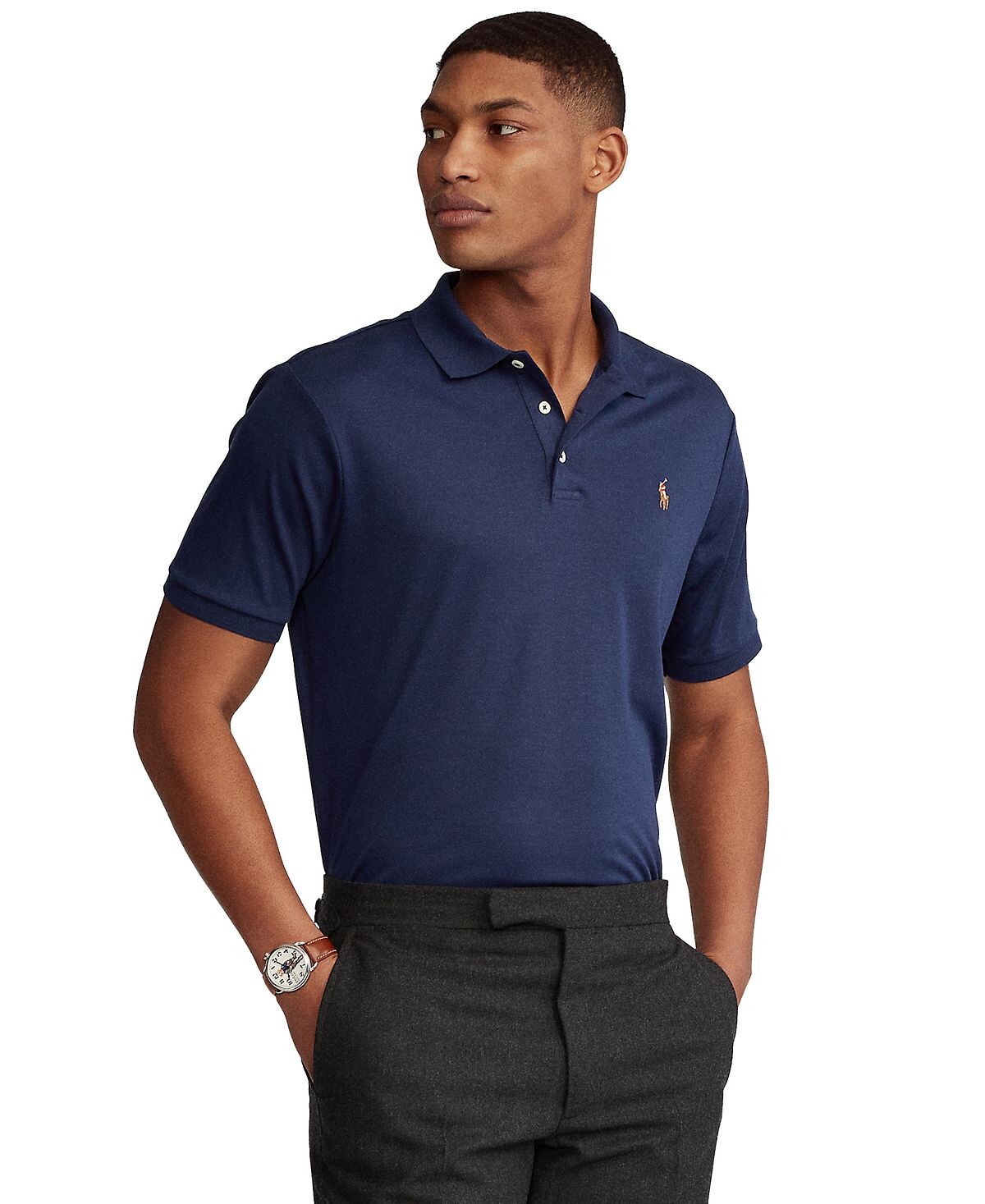 

Мужская рубашка поло классического кроя из мягкого хлопка Polo Ralph Lauren, мульти