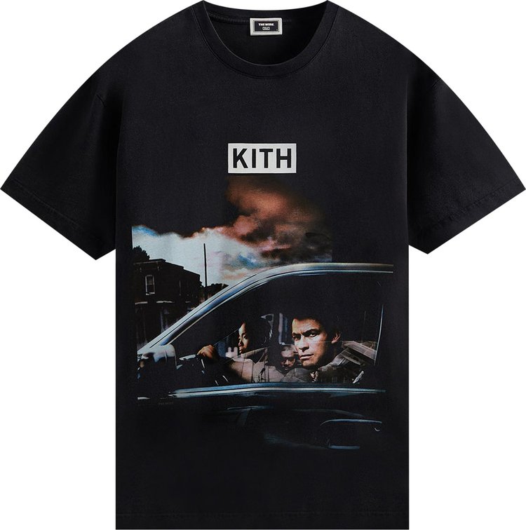 Футболка Kith For The Wire Rules Change Vintage Tee 'Black', черный - фото