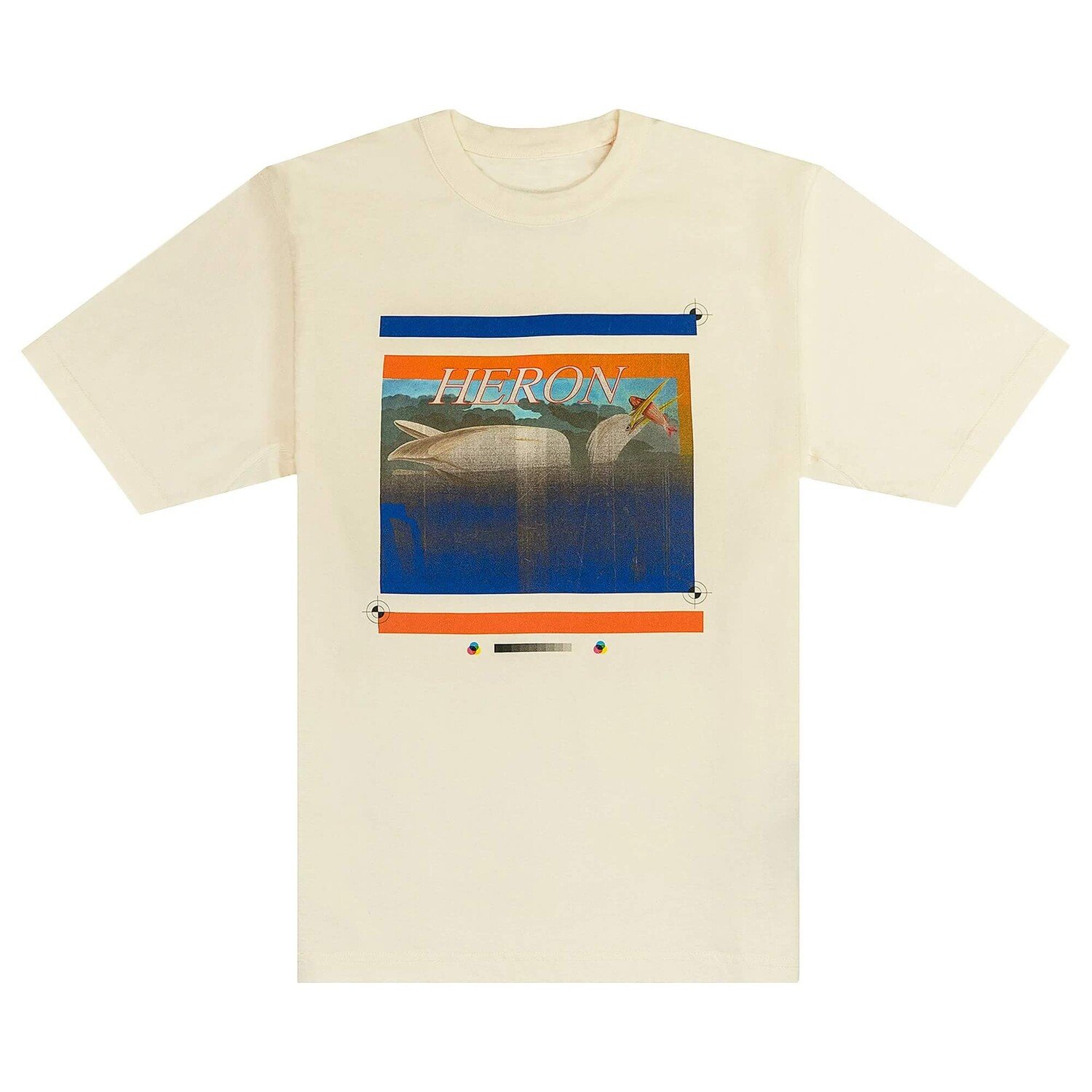 

Футболка Heron Preston Misprinted Heron, белый/синий