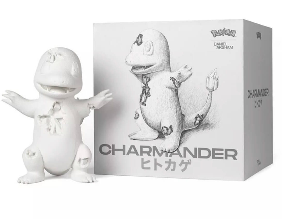 цена Фигурка Daniel Arsham x Pokemon Crystalized Charmander Figure, белый
