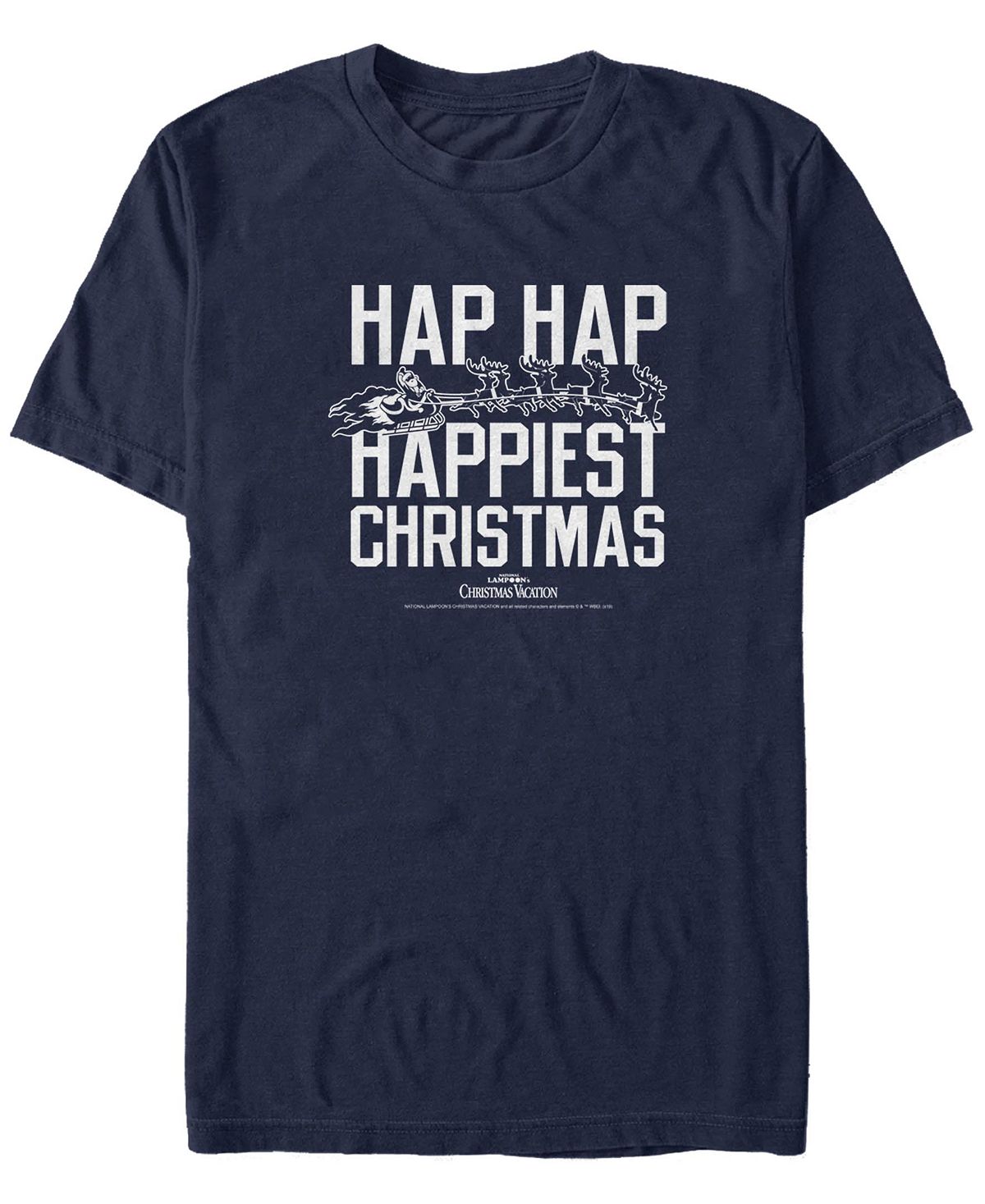Мужская футболка с коротким рукавом national lampoon christmas vacation happiest christmas Fifth Sun, синий