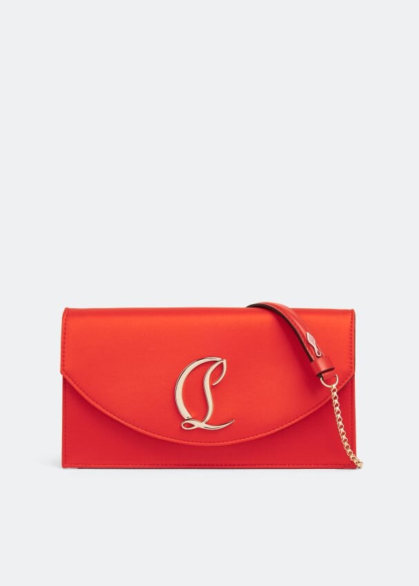 

Клатч CHRISTIAN LOUBOUTIN Loubi54 clutch, красный