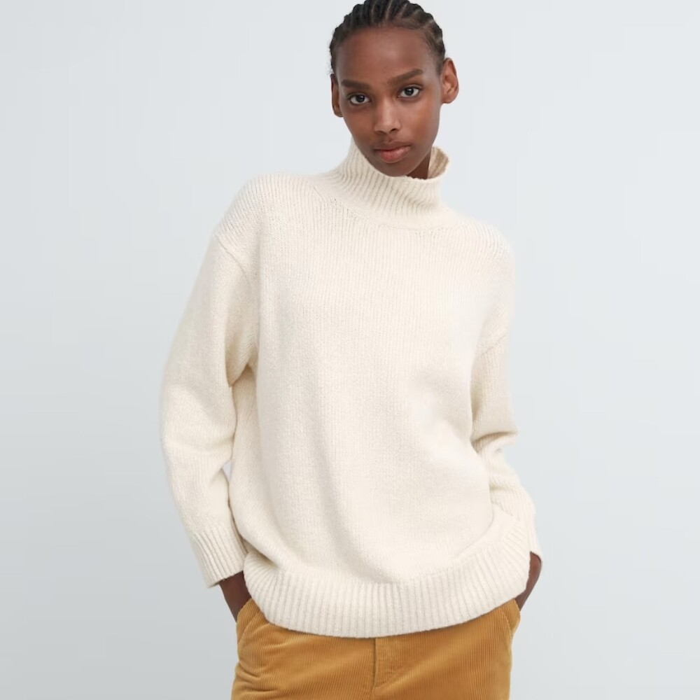 Свитер Uniqlo Soft Knit, молочно-белый