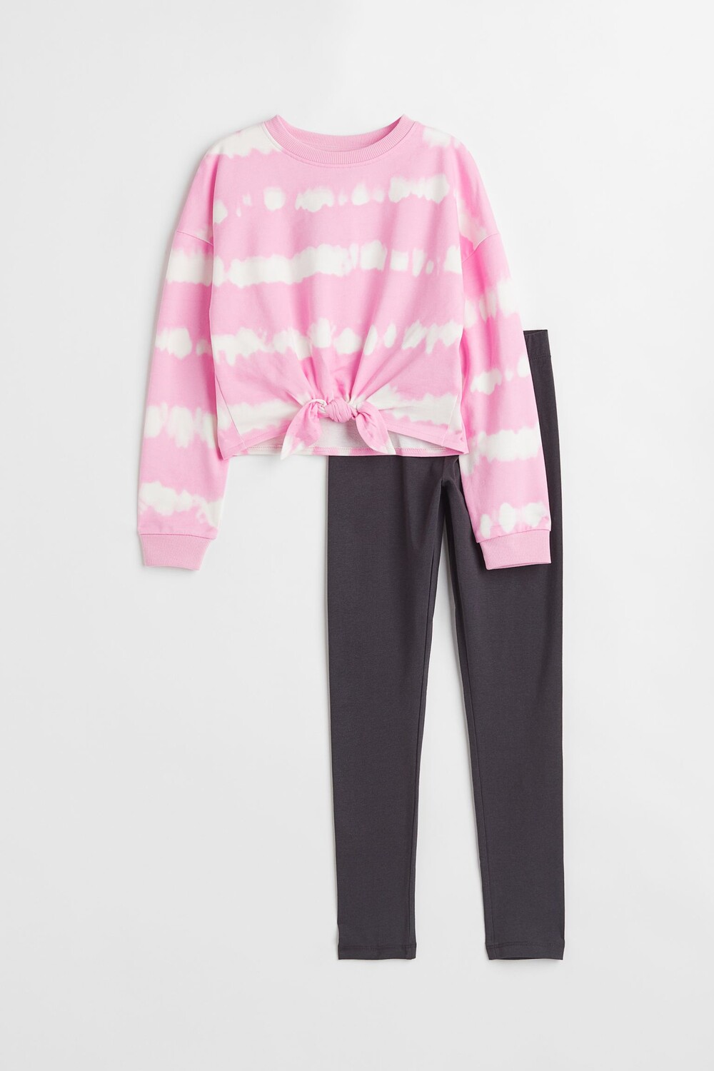 

Комплект из 2 предметов из хлопка H&M Tie-dye, розовый